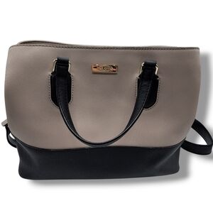 Kate Spade Laurel Way Evangelie, Two-tone Satchel Saffiano Leather